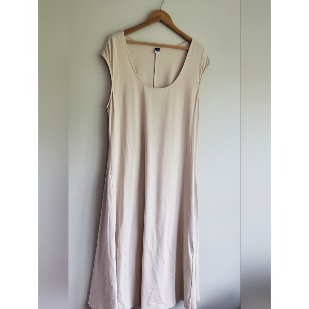 Old Navy Cream Midi Dress